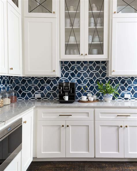kitchen backsplash ideas blue